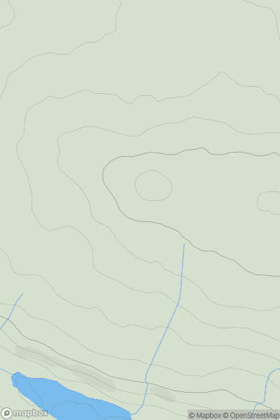 Thumbnail image for Maol Buidhe [Islay] showing contour plot for surrounding peak